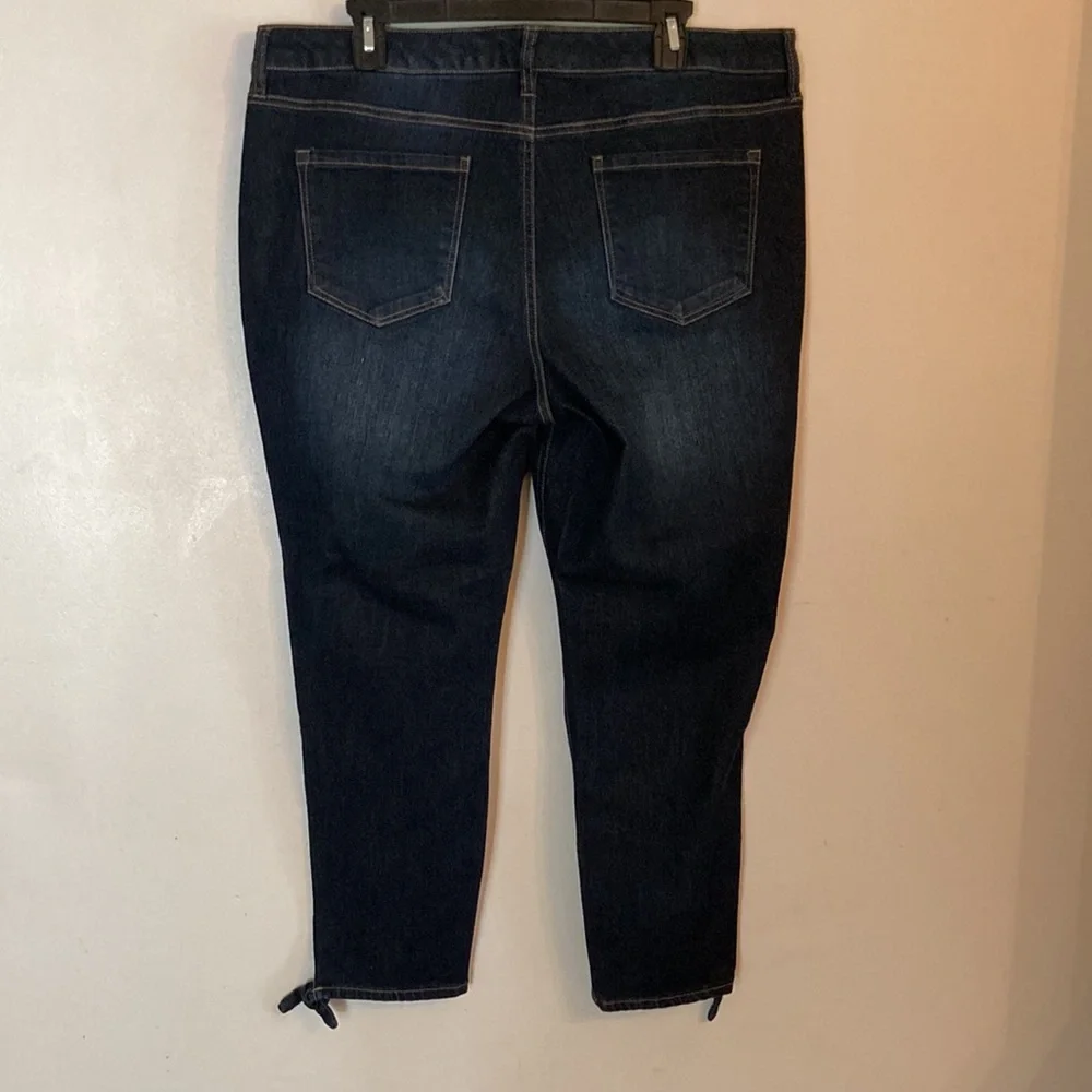Crown & Ivy Crop Ankle Stretch Denim Jeans Size 16 :FINAL MARKDOWN: - Picture 9 of 16